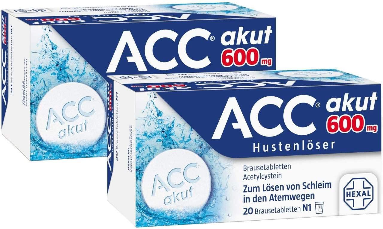 Sparset ACC akut 600 mg Hustenlöser 2 x 20 Brausetabletten